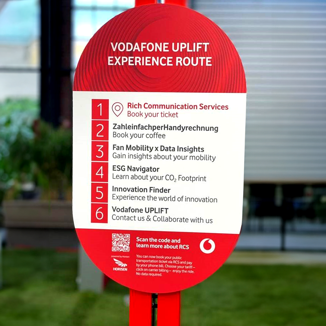 Vodafone UPLIFT bus stop